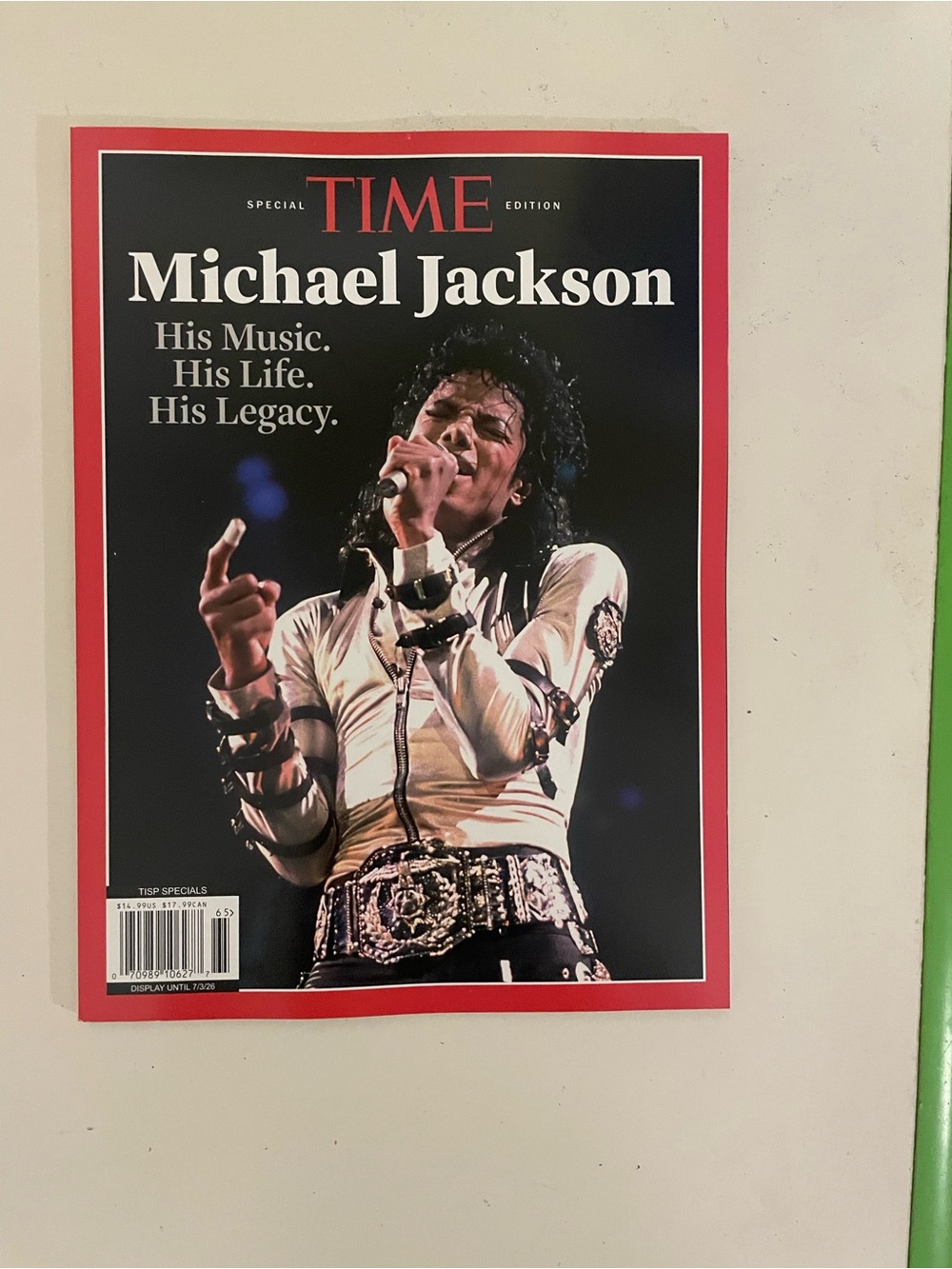 Timex Red and Black Michael Jackson Cover Watch Face